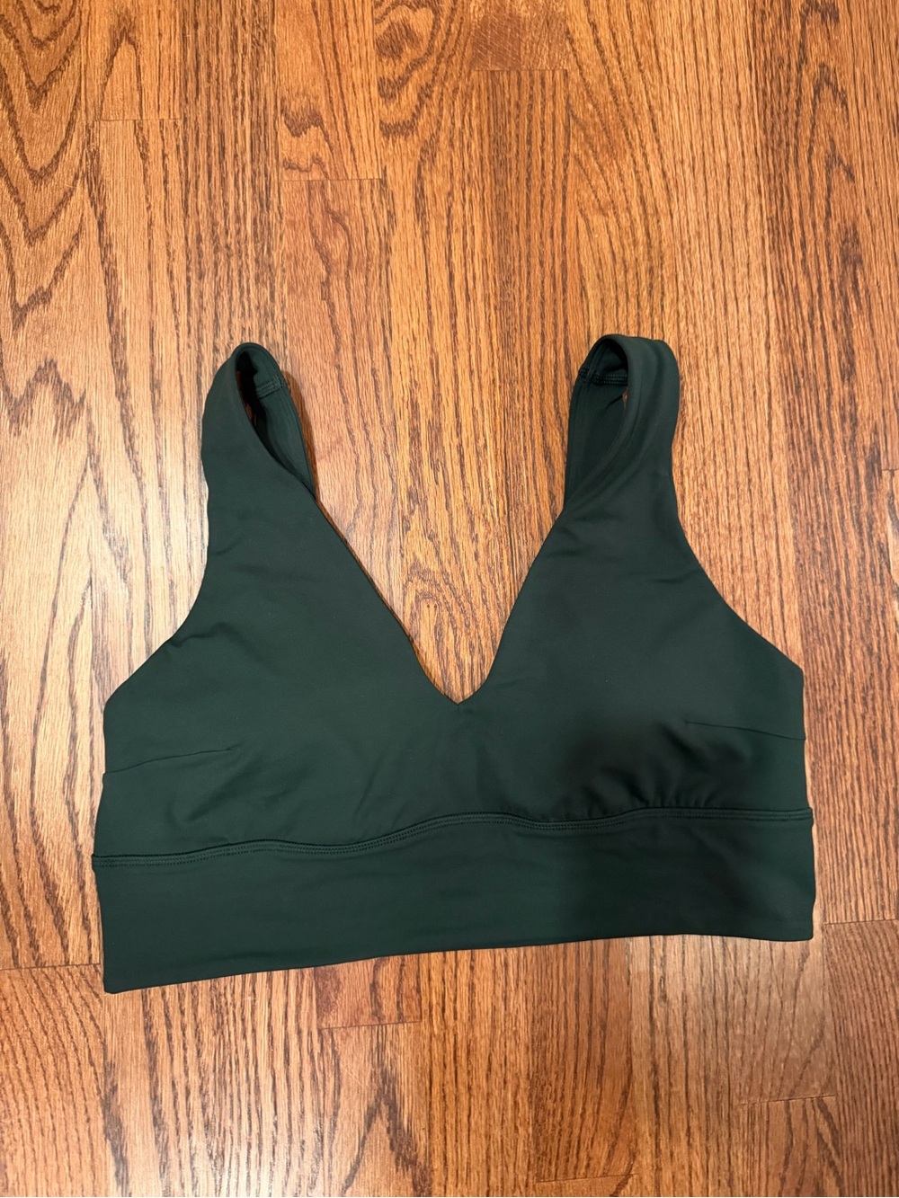 lululemon athletica Forest Green Wireless V-Neck Sports Bra